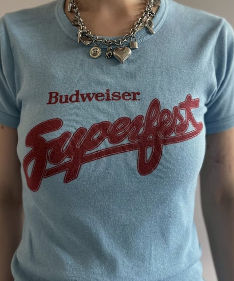 【USED】 Made in USA 70~80's Budweiser T-Shirt/ 260725-002