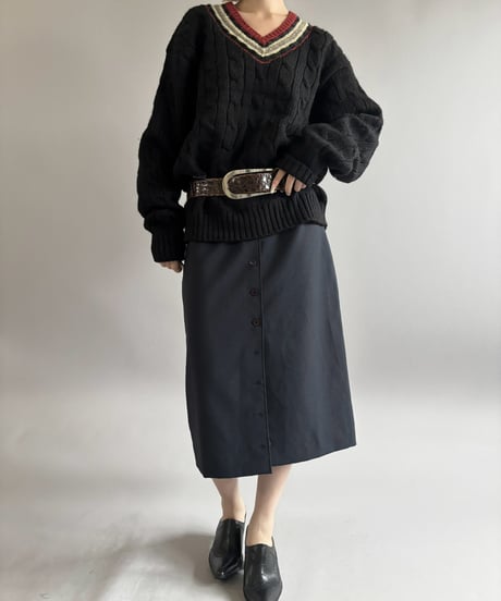 【USED】 Made in Italy Benetton Long Skirt / 261031-023
