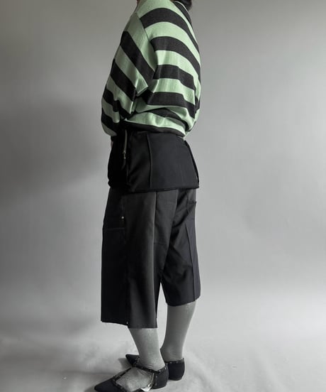 【Chinatsu Aoyama】 Re Suit Double Knee Shorts / 260921-003