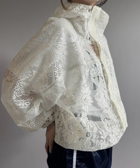 【RE;CIRCLE】RE Lace Hooded Jacket / 260824-008