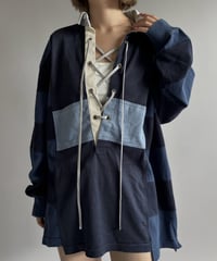 【RE;CIRCLE】 RE Lace-Up Rugger Shirt  /261015-011