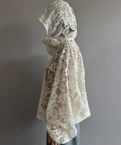 【RE;CIRCLE】RE Lace Hooded Jacket / 260824-010