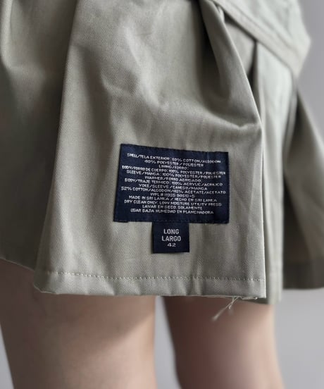 【RE;CIRCLE】 RE Pleated Hem Trench Coat  / 261019-029