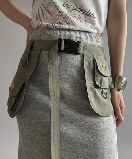 【RE;CIRCLE】  RE Fishing Vest Belt Bag / 260810-002