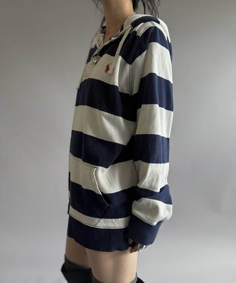 【USED】 Polo by Ralph Lauren Hooded Rugger Shirt / 260905-001