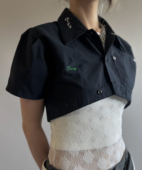 【Chinatsu Aoyama】 RE Makers Shirt Navy / 260813-036