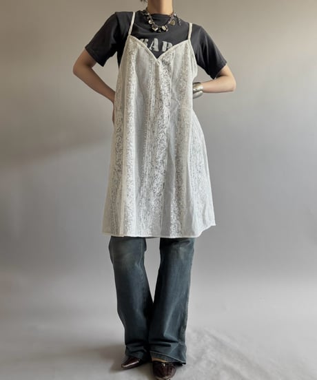 【RE;CIRCLE】  RE Lace Camisole One-Piece Middle / 260810-033