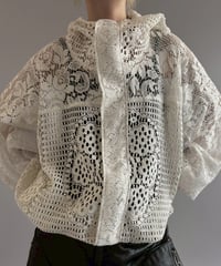 【RE;CIRCLE】RE Crochet  Hooded Blouson / 260709-012