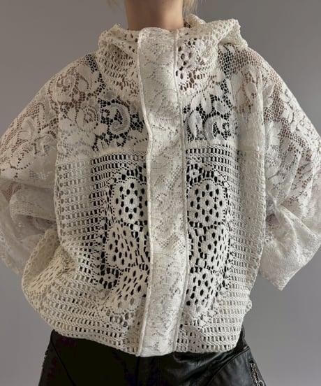 【RE;CIRCLE】RE Crochet  Hooded Blouson / 260709-012