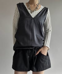 【USED】 Switching Silk N/S Jump Suit / 260926-026