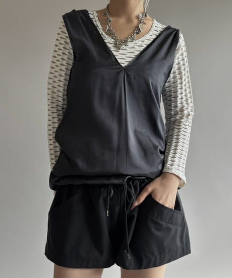 【USED】 Switching Silk N/S Jump Suit / 260926-026
