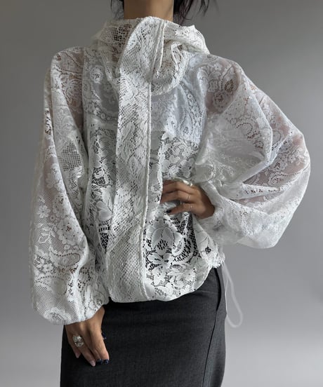 【RE;CIRCLE】RE Lace Hooded Jacket / 260914-010