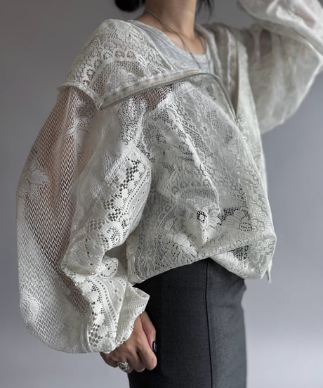 【RE;CIRCLE】RE Lace Hooded Jacket / 260914-009