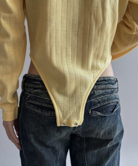 【RE;CIRCLE】 RE Rib Knit Leotard Top /261001-015