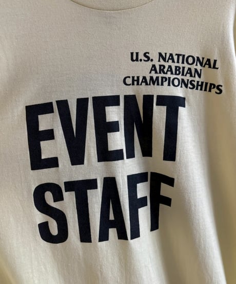 【USED】 Made in USA 80~90's EVENT STAFF T-Shirt/ 260711-019
