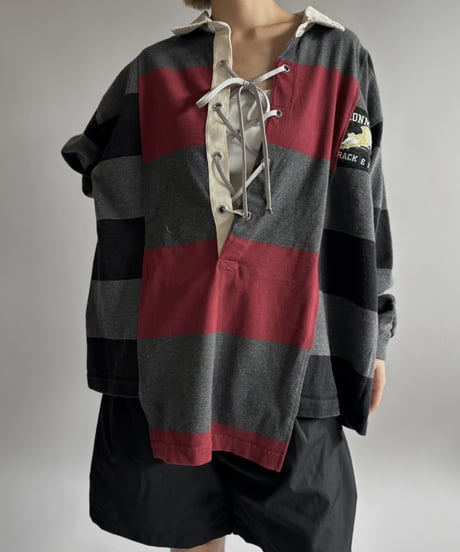 【RE;CIRCLE】 RE Lace-Up Rugger Shirt  /261015-009