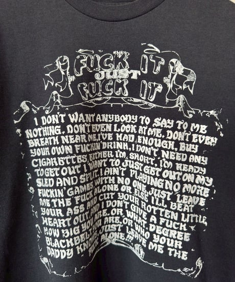 【USED】 Fuck it Just Fuck it T-Shirt / 260725-024