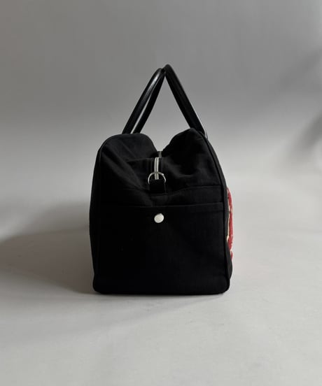 【RE;CIRCLE】 RE French Bedcover Boston Bag Wappen Black /261026-031