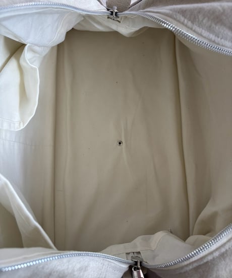 【RE;CIRCLE】 RE French Bedcover Boston Bag Wappen Ivory /261015-043
