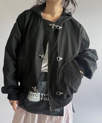 【RE;CIRCLE】RE U.S Military Rebuild Hooded Fireman Jacket Black / 260226-018