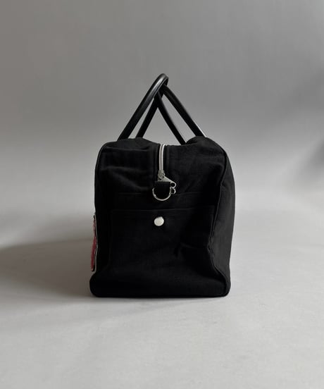 【RE;CIRCLE】 RE French Bedcover Boston Bag Wappen Black /261026-031