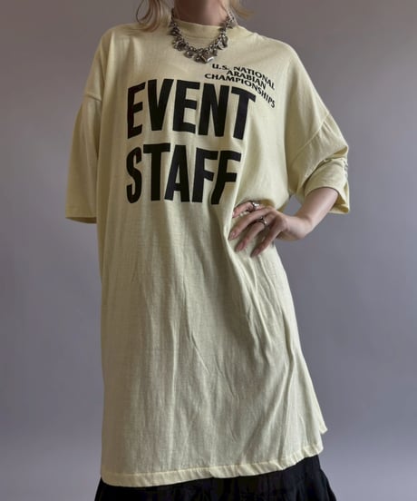 【USED】 Made in USA 80~90's EVENT STAFF T-Shirt/ 260711-019