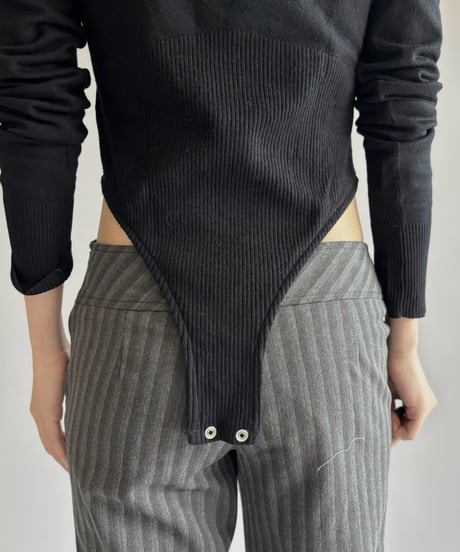 【RE;CIRCLE】 RE Rib Knit Leotard Top /261001-020