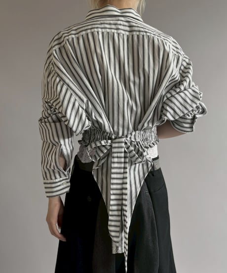 【RE;CIRCLE】RE Leotard Stripe Shirt / 260713-005