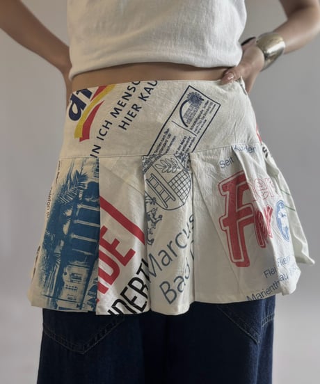 【RE;CIRCLE】  RE Eco Bag Pleats Skirt / 260810-018