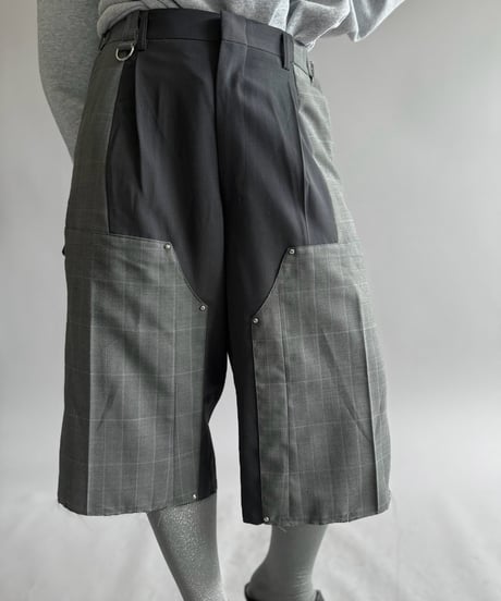 【Chinatsu Aoyama】 Re Suit Double Knee Shorts / 260921-006