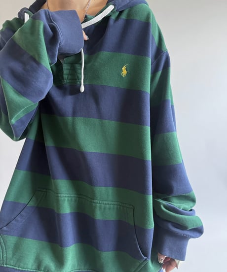 【USED】 Polo by Ralph Lauren Hooded Rugger Shirt / 260905-002