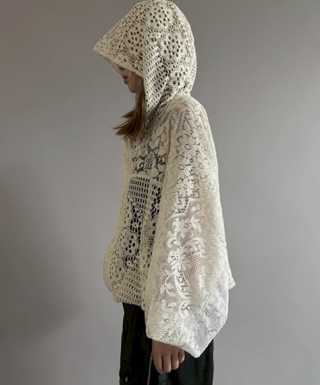 【RE;CIRCLE】RE Crochet  Hooded Blouson / 260709-012