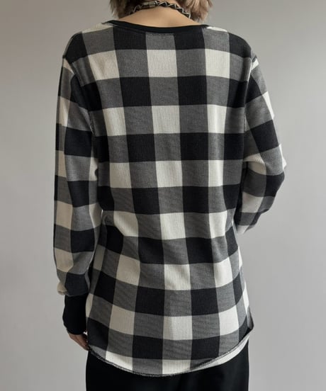 【USED】 OLD NAVY Plaid Thermal L/S Tee / 261003-005