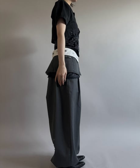 【Chinatsu Aoyama】 RE Makers Shirt Black / 260813-041