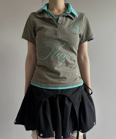 【Chinatsu Aoyama】 RE Player Polo Shirt / 260827-017