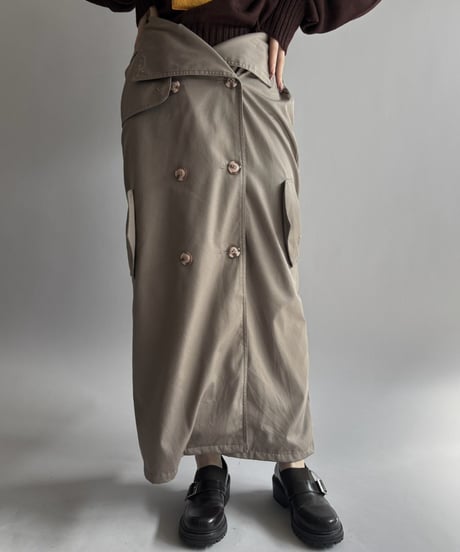 【RE;CIRCLE】 RE Trench Long Skirt  /261015-019