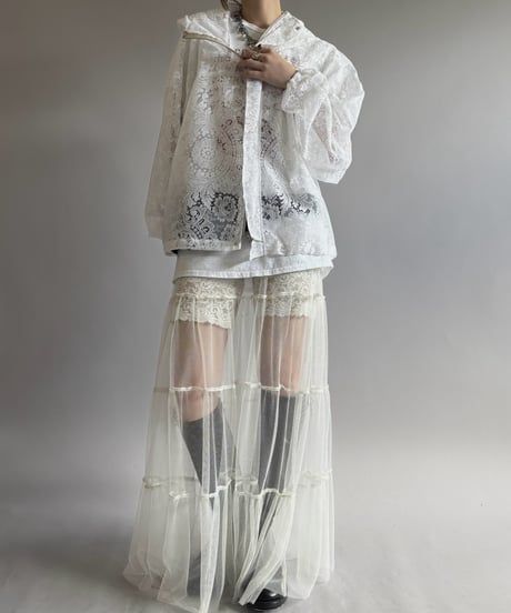 【RE;CIRCLE】RE Lace Hooded Jacket / 260824-003