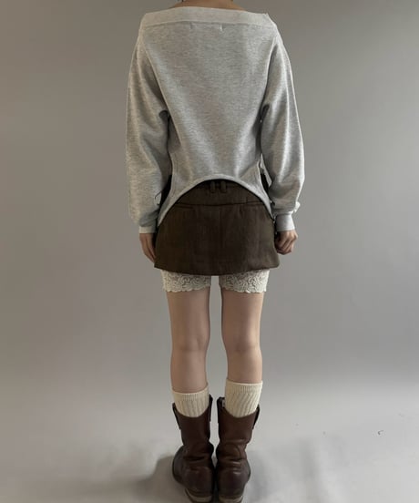 【RE;CIRCLE】 RE Deformed Sweat Cardigan / 261008-010