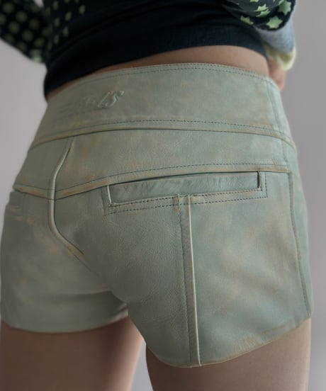 【USED】 Riders Style Leather Short Pants / 261024-010