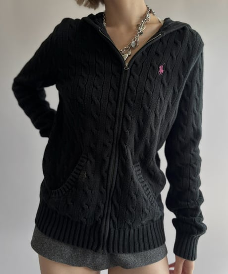 【USED】 Ralph Lauren Sport Knit Zip Parka / 261017-011