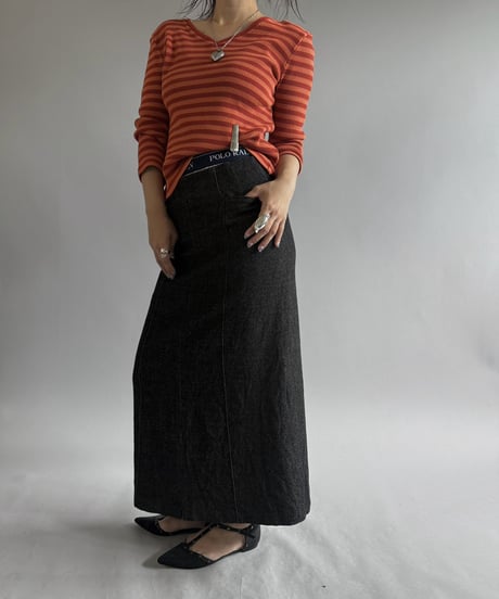 【USED】 Lauren Ralph Lauren Bolder Cotton Knit Top / 260905-006