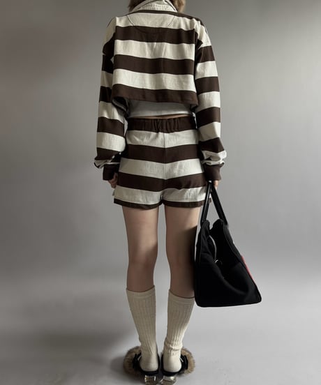 【RE;CIRCLE】 RE Cropped Rugger Shirt Set-Up  /261026-026