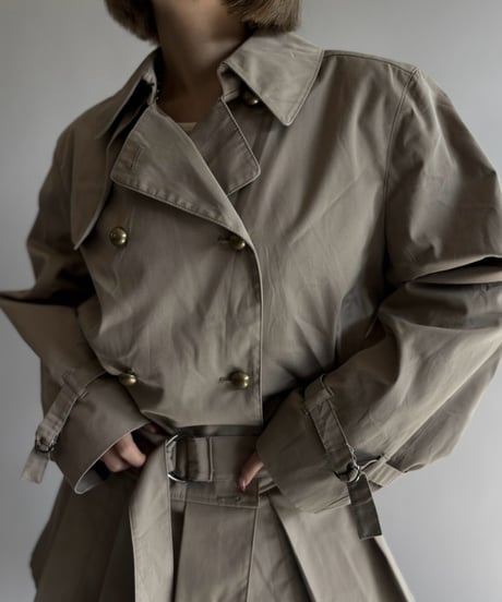【RE;CIRCLE】 RE Pleated Hem Trench Coat  / 261015-026