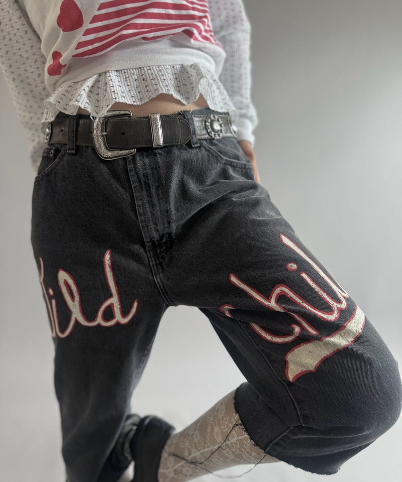 USED】 OLD GAP Cutoff Paint Pants / 260912-011