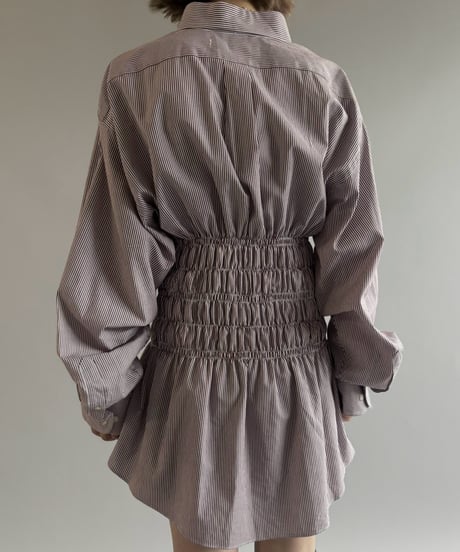 【RE;CIRCLE】 RE Shirring Shirt / 261008-003