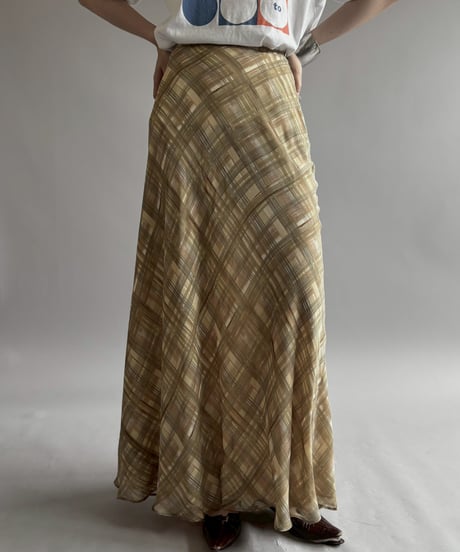 【USED】 Banana Republic Silk Long Skirt / 260725-017