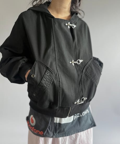 【RE;CIRCLE】RE U.S Military Rebuild Hooded Fireman Jacket Black / 260226-018