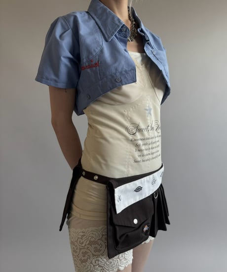 【Chinatsu Aoyama】 RE Makers Shirt Blue / 260813-033