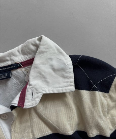 【USED】 RALPH LAUREN SPORT Stripe Rugger Shirt / 261017-026
