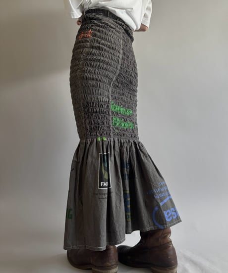 【RE;CIRCLE】  RE Eco Bag Shirring Skirt / 260810-041